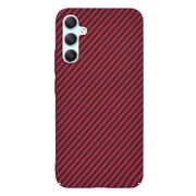 Husa pentru  Samsung Galaxy A34 5G CarbonFiber UltraSlim, Lightweight, rosu