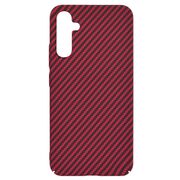 Husa pentru  Samsung Galaxy A34 5G CarbonFiber UltraSlim, Lightweight, rosu