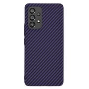 Husa pentru  Samsung Galaxy A53 5G CarbonFiber UltraSlim, Lightweight, mov