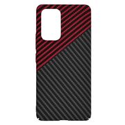 Husa pentru  Samsung Galaxy A53 5G CarbonFiber UltraSlim, Lightweight, rosu negru