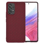 Husa pentru  Samsung Galaxy A53 5G CarbonFiber UltraSlim, Lightweight, rosu