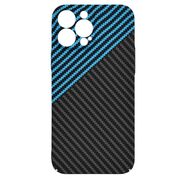 Husa pentru  iPhone 13 Pro Max CarbonFiber UltraSlim, Lightweight, albastru negru