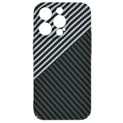 Husa pentru  iPhone 14 Pro  CarbonFiber UltraSlim, Lightweight, gri