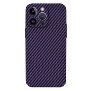Husa pentru  iPhone 14 Pro Max CarbonFiber UltraSlim, Lightweight, mov