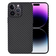 Husa pentru  iPhone 14 Pro Max CarbonFiber UltraSlim, Lightweight, negru
