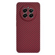 Husa pentru Husa Realme 12+ Plus CarbonFiber UltraSlim, Lightweight, rosu