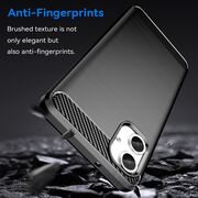 Husa pentru Samsung Galaxy A06 Carbon Liquid Silicone, negru