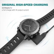 Incarcator Garmin Fenix 3 wireless cu cablu USB, Techsuit TGC5