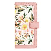 Husa tip carte pentru  Samsung Galaxy A53 5G, functie stand si port carduri, roz