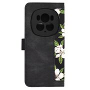Husa tip carte pentru  Honor Magic 6 Pro, functie stand si port carduri, negru