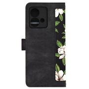 Husa tip carte pentru  Motorola Edge 40 NEO, functie stand si port carduri, negru