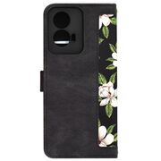 Husa tip carte pentru  Motorola Moto G85, functie stand si port carduri, negru