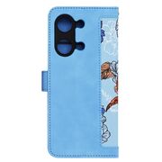 Husa tip carte pentru  OnePlus Nord 3, functie stand si port carduri, albastru