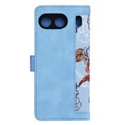 Husa tip carte pentru  OnePlus Nord 4, functie stand si port carduri, albastru