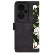 Husa tip carte pentru  Oppo Reno 11F, functie stand si port carduri, negru