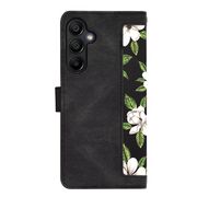 Husa tip carte pentru  Samsung Galaxy A15, functie stand si port carduri, negru