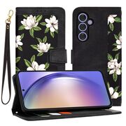 Husa tip carte pentru  Samsung Galaxy A54 5G, functie stand si port carduri, negru