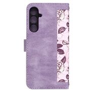 Husa tip carte pentru  Samsung Galaxy S23 FE, functie stand si port carduri, mov
