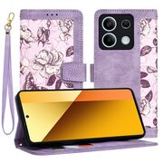 Husa tip carte pentru  Xiaomi Redmi Note 13 5G, functie stand si port carduri, mov