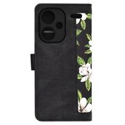 Husa tip carte pentru  Xiaomi Redmi Note 13 Pro+ Plus 5G, functie stand si port carduri, negru