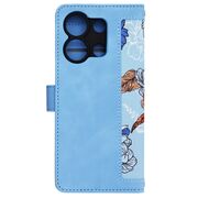 Husa tip carte pentru  Xiaomi Redmi Note 13 4G, functie stand si port carduri, albastru
