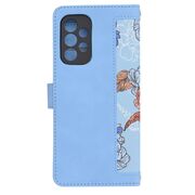 Husa tip carte pentru Samsung Galaxy A52  / A52s, functie stand si port carduri, albastru