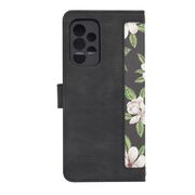Husa tip carte pentru Samsung Galaxy A52  / A52s, functie stand si port carduri, negru