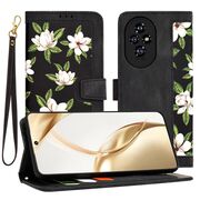 Husa tip carte pentru  Honor 200, functie stand si port carduri, negru