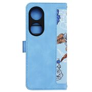 Husa tip carte pentru  Honor X7b, functie stand si port carduri, albastru