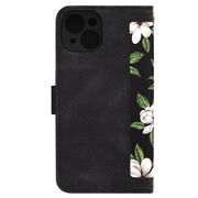 Husa tip carte pentru  iPhone 14, functie stand si port carduri, negru