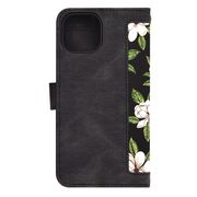 Husa tip carte pentru  iPhone 15, functie stand si port carduri, negru