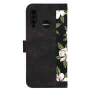 Husa tip carte pentru Huawei P30 Lite, functie stand si port carduri, negru