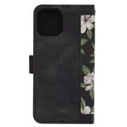 Husa tip carte pentru iPhone 12, functie stand si port carduri, negru
