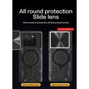 Husa pentru  Xiaomi 14T Pro cu protecție pentru cameră și suport magnetic integrat Ring Shockproof, albastru