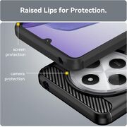 Husa pentru Xiaomi Redmi 14C Carbon Liquid Silicone, negru
