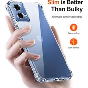 Husa Motorola Moto G35 Anti-Shock 1.5mm, reinforced 4 corners, transparent
