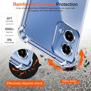 Husa Motorola Moto G35 Anti-Shock 1.5mm, reinforced 4 corners, transparent