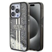 Husa pentru  iPhone 15 Pro Max Guess - Liquid Glitter - negru