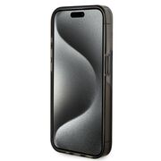 Husa pentru  iPhone 15 Pro Max Guess - Liquid Glitter - negru