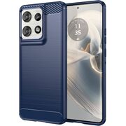 Husa pentru Motorola Edge 50 Neo Carbon Liquid Silicone, albastru