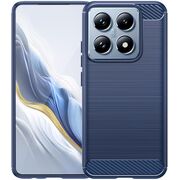 Husa pentru Xiaomi 14T Pro Carbon Liquid Silicone, albastru