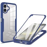 Pachet 360: Husa cu folie integrata pentru  Samsung Galaxy A06 Cover360 fata / spate - albastru