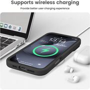Husa pentru  iPhone 16 Pro Liquid Silicone, subțire, captusita cu microfibra, anti amprentă, protectie cameră foto, negru