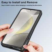 Pachet 360: Husa cu folie integrata pentru  Samsung Galaxy A06 Cover360 fata / spate - mov