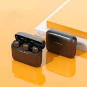 Set 2 x Lavaliera wireless Receiver, USB Type-C, Noise Reduction, Omnidirectional, Plug and Play, range 20m, negru
