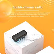 Set 2 x Lavaliera wireless Receiver, USB Type-C, Noise Reduction, Omnidirectional, Plug and Play, range 20m, negru