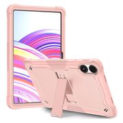 [Pachet 360°] Husa + folie din sticla pentru  Xiaomi Redmi Pad Pro Rugged Heavy Duty - roz