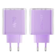 Incarcator Type-C 2 x USB-C, Acefast A45, GaN 65W Power Delivery