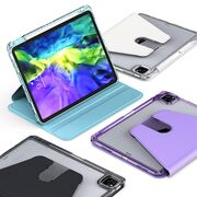 Husa pentru  iPad Pro 11 (2022) rotativa de tip stand cu functie sleep/wake-up si slot pentru stylus, mov