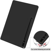 Husa pentru Samsung Galaxy Tab S7 Plus, S7 FE  Soft Shell cu functie wake-up/sleep si compartiment pentru stylus, tip stand - negru